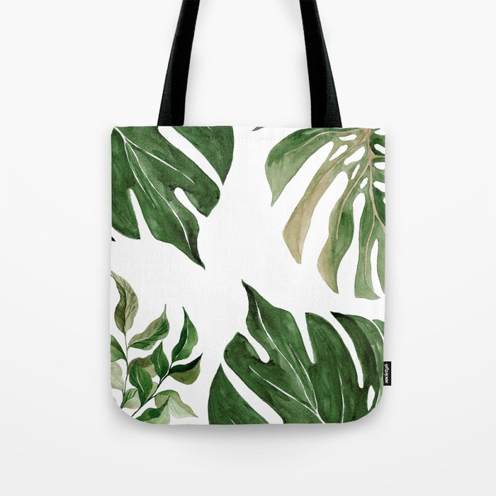 Nature Tropical Leaf Tote Bag