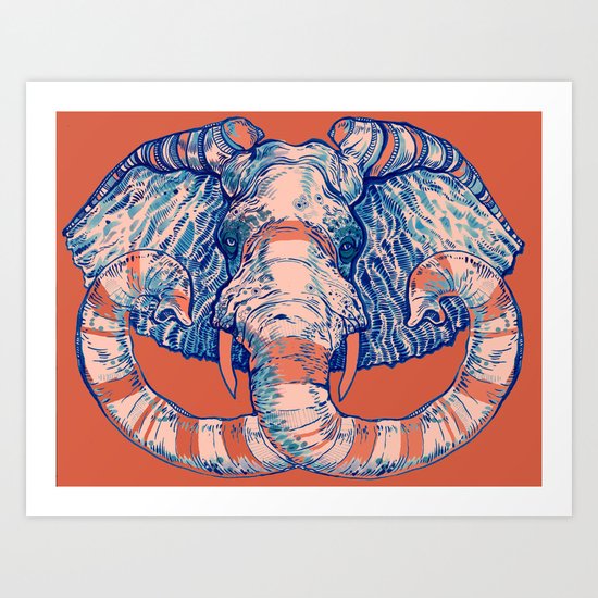 Elephant Art Print