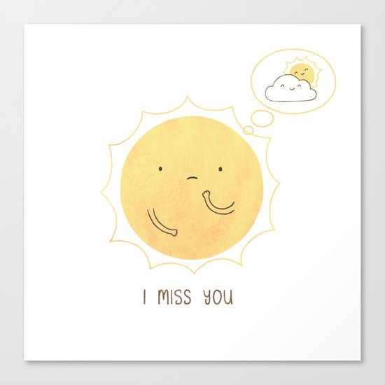 I Miss You Canvas Print
