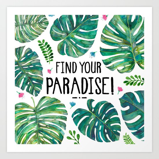 Tropical Paradise Art Print