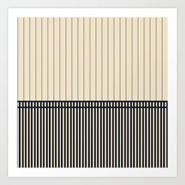 Double Stripes Art Print
