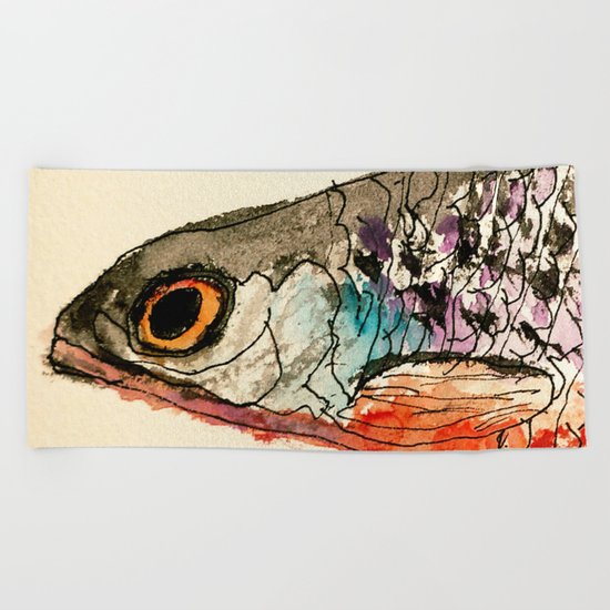 Fish III Beach Towel