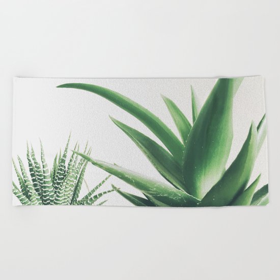 Succulents Beach Towel