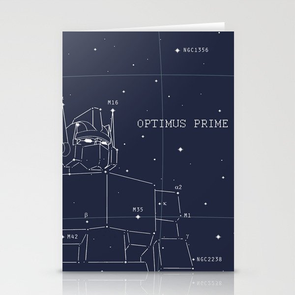 Optimus Star Chart Stationery Cards