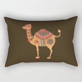 The Ethnic Camel Rectangular Pillow