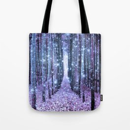 Magical Forest Lavender Ice Blue Periwinkle Tote Bag