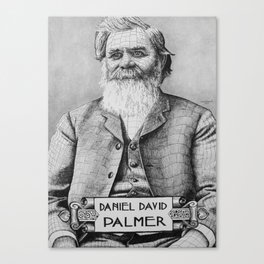 Portrait of Daniel David Palmer, Founder of Chiropractic Canvas Print