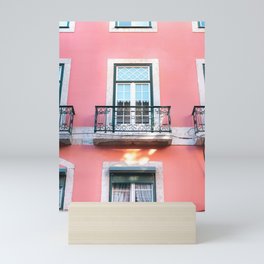 Pink all over | Architecture building fine art photography in Lisbon Portugal Mini Art Print