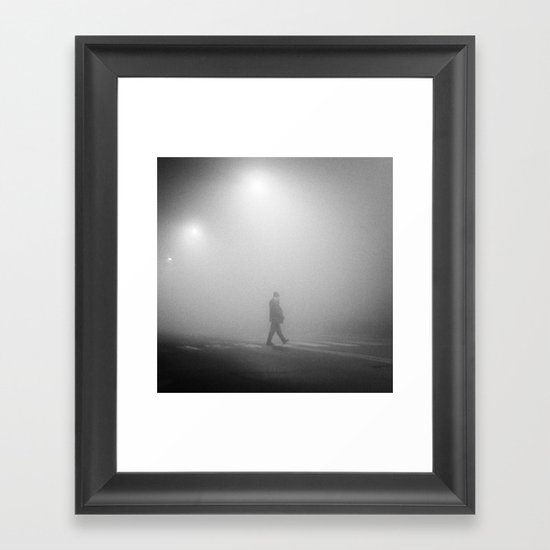 MAN IN THE MIST Framed Art Print