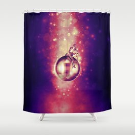 Tired of Disco Shower Curtain