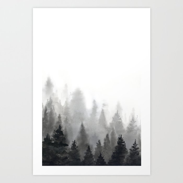 Discover the motif FOGGY FOREST by Art by ASolo as a print at TOPPOSTER