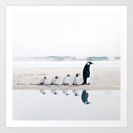 Penguin Family Art Print