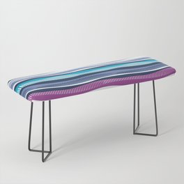 Float in // violet pacific indigo and midnight blue waves Bench