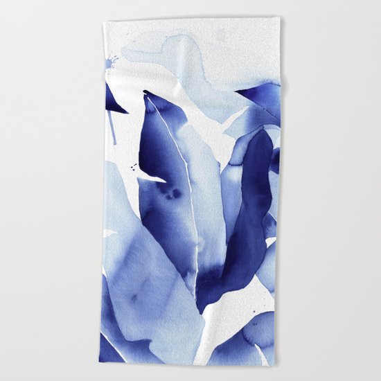 Royal Blue Palms no. 2 Beach Towel