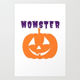 Momster Pumpkin Art Print | Pumpkin, Graphicdesign, October, Holiday, Purple, Party, Momsterpumpkin, Momsterhalloween, Mom, Momstermom 