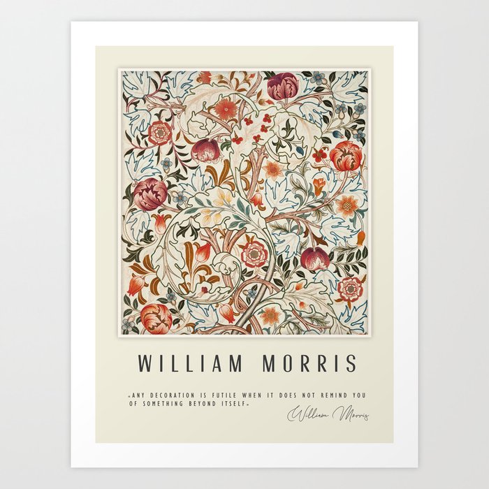 Modern poster-William Morris-Vegetable print 6. Art Print