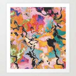 Crazy Abstract Trippy Clouds Art Print
