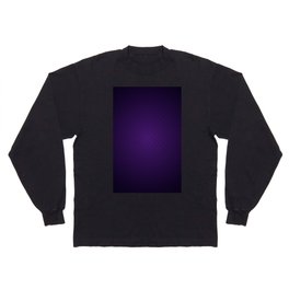 Purple Color Geometric Square Design  Long Sleeve T-shirt