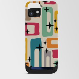 Mid Century Modern Abstract Pattern 242 Mid Mod Googie iPhone Card Case