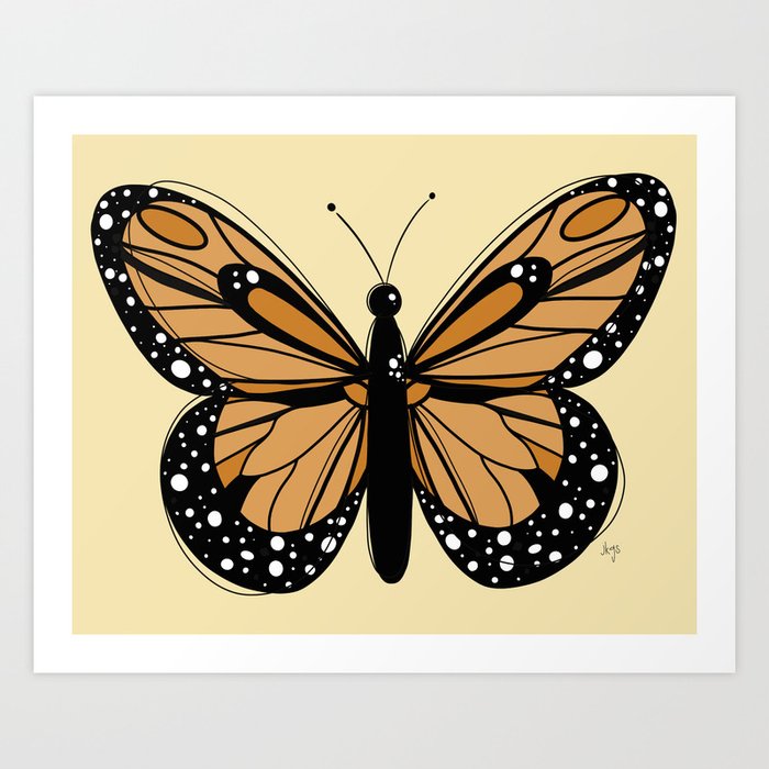 monarch butterfly Art Print