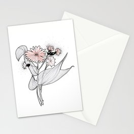 flower illustration Stationery Cards