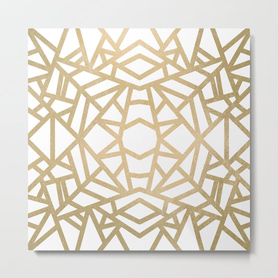 Gold Sun Metal Print