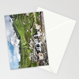 Mt. Rainier, Edith Creek, Scenic Landscape, National Park Stationery Card