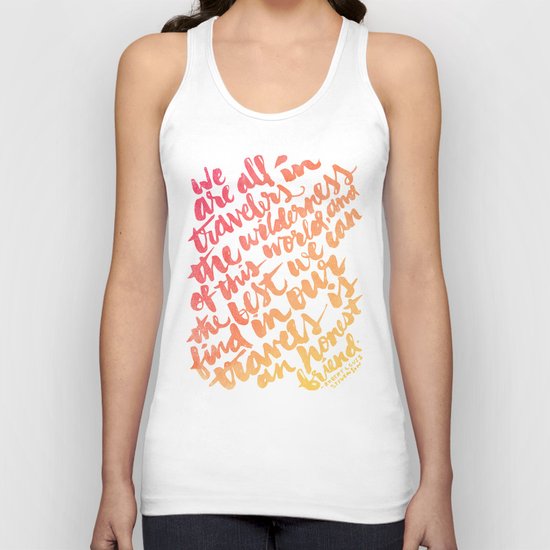 We are all travelers... Unisex Tank Top