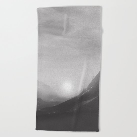 Pastel vibes 08 Black and White Beach Towel