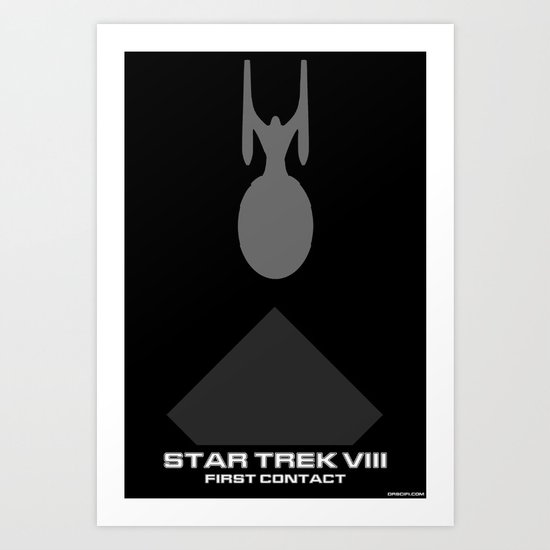 Star Trek VIII: First Contact Minimalist Poster Art Print