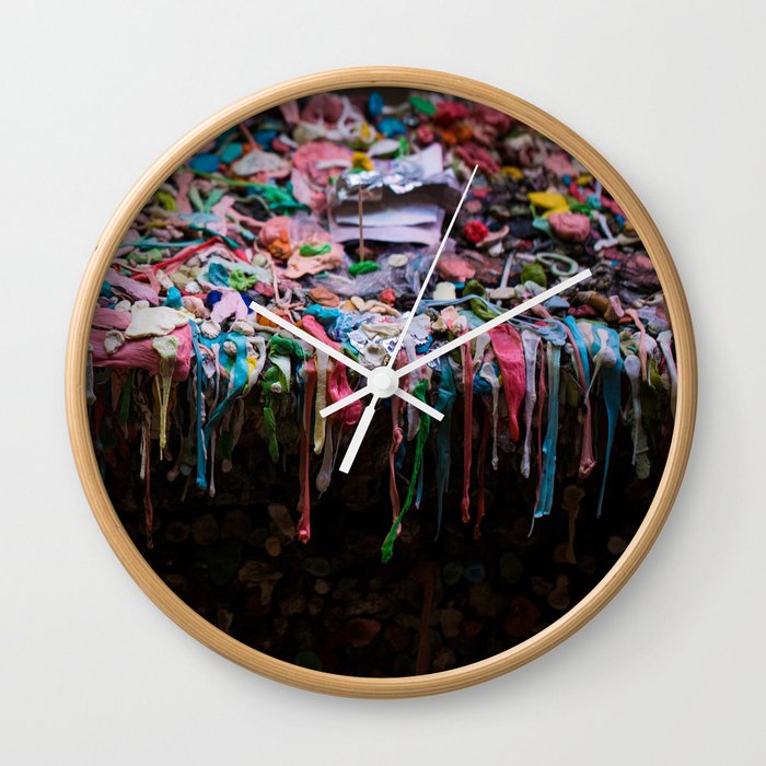 The Gum Wall, Seattle Wall Clock