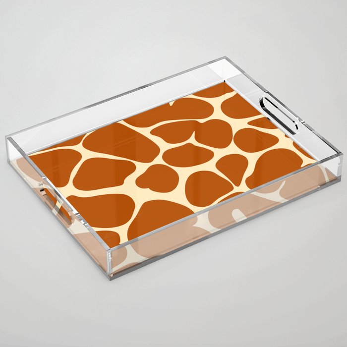 giraffe design pattern Acrylic Tray