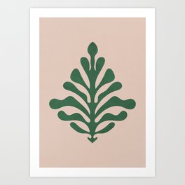 Simplicity, Green Leaf Art Print