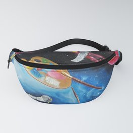 Painter tools floating in space Fanny Pack
