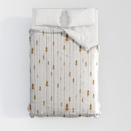 Light Rain Pattern - Golden Comforter