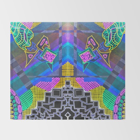 Abstract 2B Throw Blanket