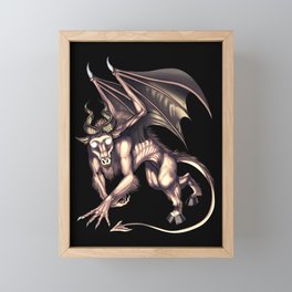 Jersey Devil Cryptid Creature Framed Mini Art Print | Jerseydevil, Myths, Monsters, Mythicalcreatures, Fantasycreatures, Legendarycreature, Fantasyanimal, Cryptidcreatures, Cryptozoology, Folklore 