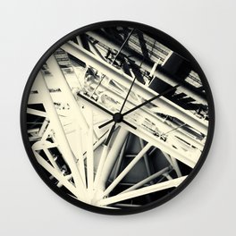 Spider Roof Struts Abstract Wall Clock