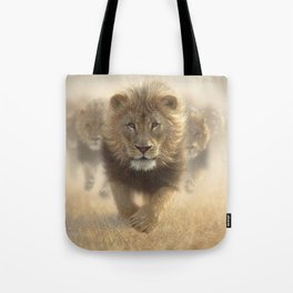 Lions Running - Eat My Dust Tote Bag