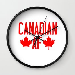 Canadian AF  Wall Clock