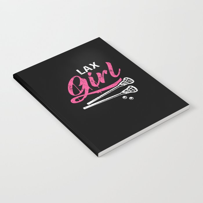 Lax Girl Lacrosse Stick Lacrosse Player Notebook