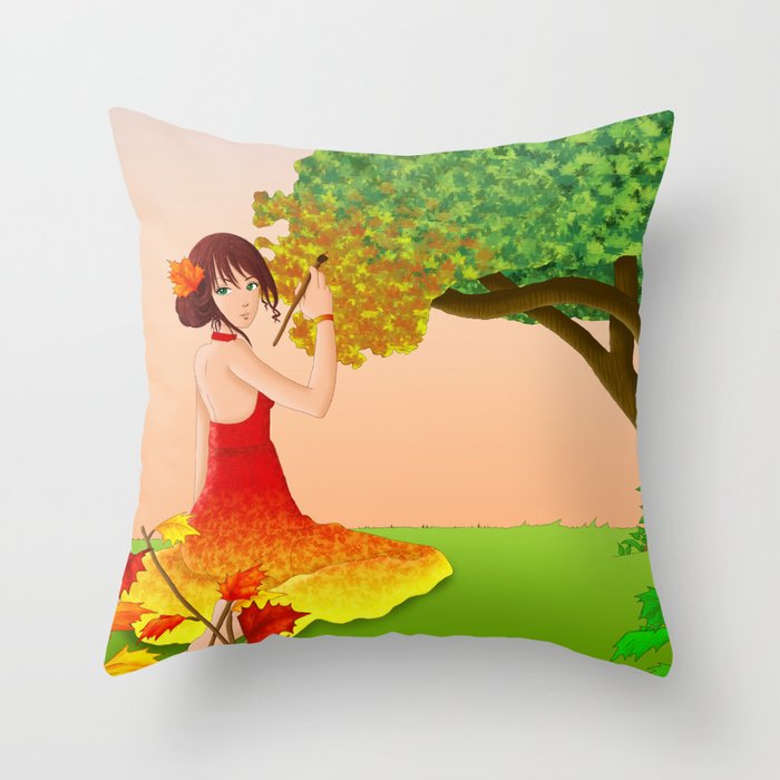 L'automne Throw Pillow
