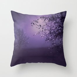 SONG OF THE NIGHTBIRD - LAVENDER Throw Pillow