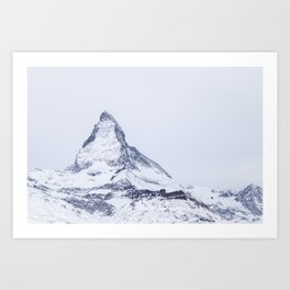 Matterhorn mountain peak  Art Print