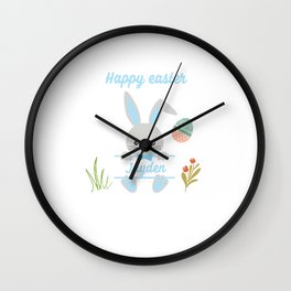 Happy easter Jayden easter bunny gift Wall Clock