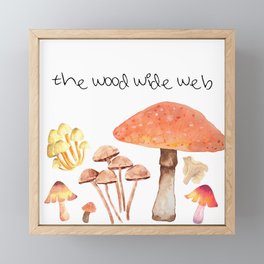 wood wide web Framed Mini Art Print