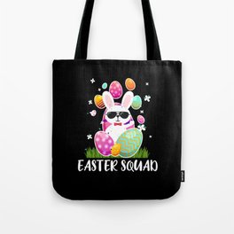 Easter Squad Kawaii Cute Bunny Egg Easter Sunday Tote Bag