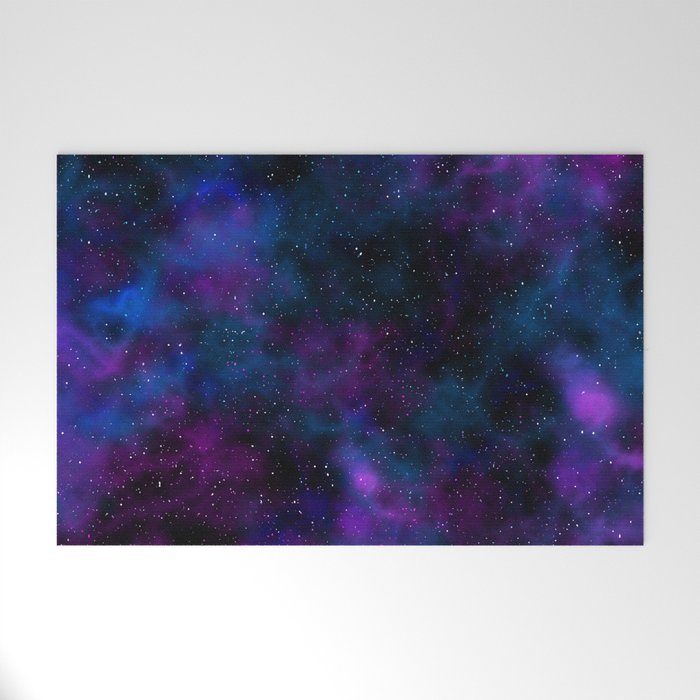 Space beautiful galaxy starry night image Welcome Mat