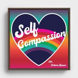 SELF COMPASSION Framed Canvas