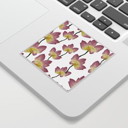 Seamless floral lotus pattern. Sticker